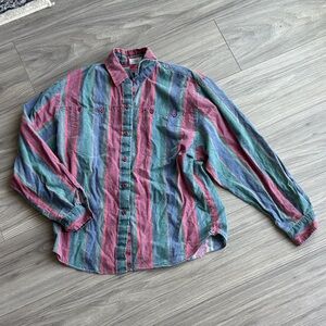 Roper- 100% Cotton Striped Multicolor Dress Shirt